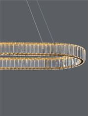 Nova Luce NOVA LUCE závesné svietidlo AURELIA zlatý kov a krištáľ LED 48W 230V 3500K IP20 stmievateľné 9333073