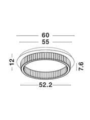 Nova Luce NOVA LUCE stropné svietidlo AURELIA zlatý kov a krištáľ LED 19W 230V 3500K IP20 stmievateľné 9333080