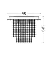 Nova Luce NOVA LUCE stropné svietidlo FONTANA plátkované zlato kov K9 krištáľ G9 5x5W 230V IP20 bez žiarovky 9361081
