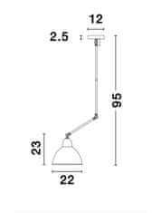 Nova Luce NOVA LUCE stropné svietidlo VIRGO čierna a mosadzný kov E27 1x12W 230V IP20 bez žiarovky 9420851