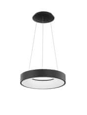 Nova Luce NOVA LUCE závesné svietidlo RANDO THIN čierny hliník a akryl LED 30W 230V 3000K IP20 stmievateľné 9453431