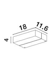 Nova Luce NOVA LUCE vonkajšie nástenné svietidlo ZIRI antracitový hliník a číre sklo LED 10W 3000K 220-240V 96st. IP65 9492570