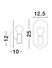 Nova Luce NOVA LUCE nástenné svietidlo ROYAL zlatý kov E27 1x12W 230V IP20 bez žiarovky 9501244