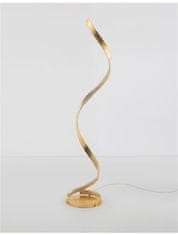 Nova Luce NOVA LUCE stojaca lampa LEON plátkovaný zlatý hliník a akryl LED 28W 230V 3000K IP20 9512110