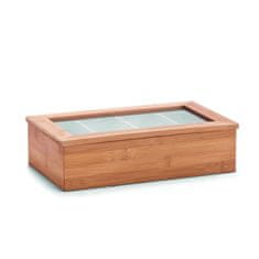 Zeller Úložný box na čajové vrecúška bambus 33,5x20x9cm