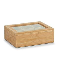 Zeller Úložný box na čajové vrecúška bambus 21x16x7,5cm