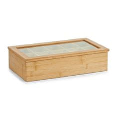 Zeller Úložný box na čajové vrecúška bambus 36x20x9cm
