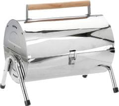 BBQ Collection Gril na drevené uhlie skladacia nerez 34 cm x 22 cm