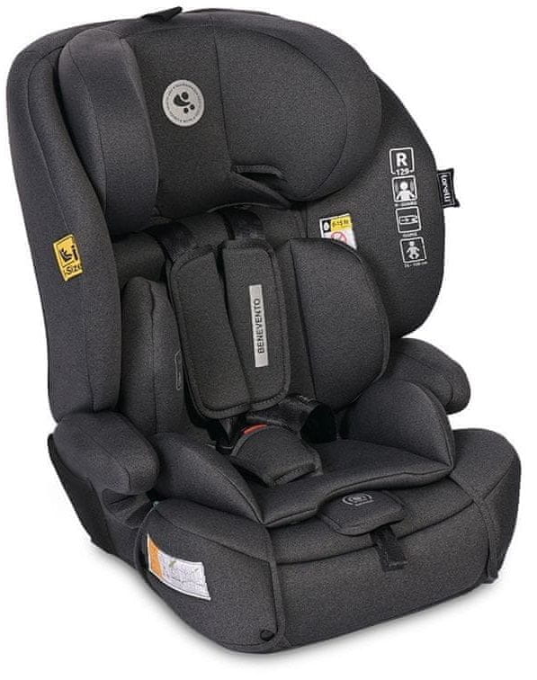 Lorelli Autosedačka BENEVENTO ISOFIX 76-150 CM čierna