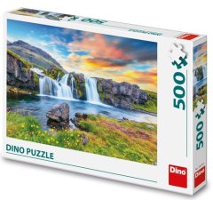 Puzzle 500 Islandský vodopád