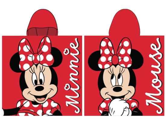 Faro Tekstylia Červené detské pončo Minnie Mouse
