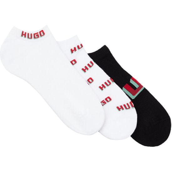 Hugo Boss 3 PACK - pánske ponožky HUGO 50518576-100