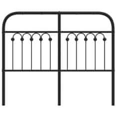 Vidaxl Kovové čelo postele čierne 120 cm