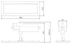 Light Impressions Light Impressions KapegoLED koľajnicový systém 3-fázový 230V Panel Track Light 110-240V AC / 50-60Hz 21,00 W 4000 K biela 300 mm 707017