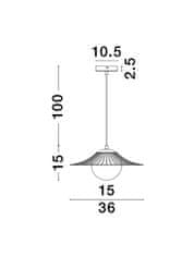 Nova Luce NOVA LUCE závesné svietidlo FLY matný čierny kov E27 1x12W 230V IP20 bez žiarovky 9620126