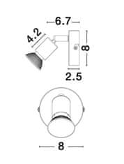 Nova Luce NOVA LUCE bodové svietidlo LUP saténový čierny kov GU10 1x5W 230V IP20 bez žiarovky 960005