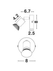 Nova Luce NOVA LUCE bodové svietidlo LUP saténový zlatý kov GU10 1x5W 230V IP20 bez žiarovky 960001