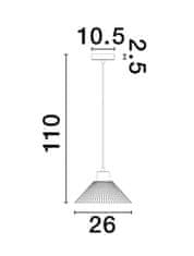 Nova Luce NOVA LUCE závesné svietidlo IAN matný čierny kov prírodné drevo E27 1x12W 230V bez žiarovky IP20 9620128