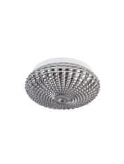 Nova Luce NOVA LUCE stropné svietidlo CLAM dymové chrómové sklo biely kov E27 2x12W 230V IP44 bez žiarovky 9738254