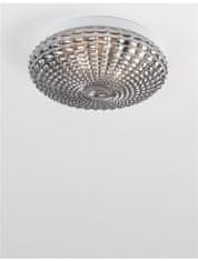 Nova Luce NOVA LUCE stropné svietidlo CLAM dymové chrómové sklo biely kov E27 2x12W 230V IP44 bez žiarovky 9738254