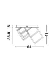 Nova Luce NOVA LUCE stropné svietidlo GABBIA zlatý hliník a silikón LED 110W 230V 3000K IP20 stmievateľné 9818242