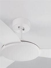 Nova Luce NOVA LUCE stropný ventilátor BLAIRE telo z hliníka matná biela a sklo 3ABS biele listy 9952360