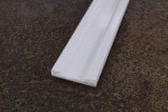 Soklová lišta DP2 rovná biela 2m Lišta 2000x58x12 mm