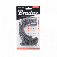 Bradas Elastické sťahovacie úchyty 20cm, sada 10ks BUNGEE CORD T BAR BR-BCT1-0420GY-B