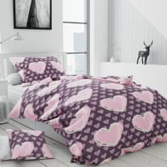 Výpredaj obliečok Bavlnené obliečky KASUGA ružové + povlak na vankúšik 40 x 40 cm Rozmer obliečky: 70 x 90 cm | 140 x 200 cm