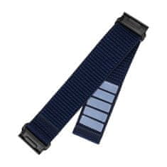 FIXED Nylonový řemínek Nylon Sporty Strap pro Garmin QuickFit 26mm, tmavě modrý (FIXNST2-QF26MM-DBL)