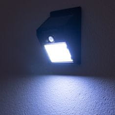 LUMILED Solárny svetlomet LED záhradná fasádna lampa HARIO 6500K IP45 PIR