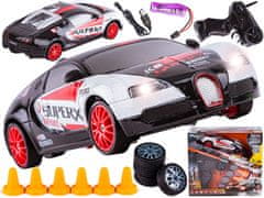 shumee Drift Car, Auto RC Drift 1:24 2,4 GHz 4WD ČIERNA A BIELA BUGATTI