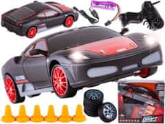 shumee Drift Car, Auto RC Drift 1:24 2,4 GHz 4WD ČERVENÁ-ČIERNA FERRARI