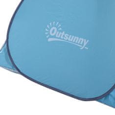 OUTSUNNY Beach Shelter Rýchla Montáž Plážový Stan Pop Up Tent, Automatic, Polyester, Blue, 200X150X119Cm 