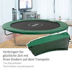 HOMCOM Hranový Kryt Trampolínové Doplnky, Ø 244 Cm, Odolný Voči Poveternostným Vplyvom, Pvc Pe, Zelený 