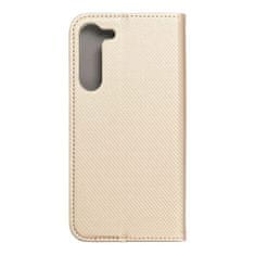 MobilMajak Puzdro / obal na Samsung Galaxy S23 PLUS zlaté - kniha Smart Case