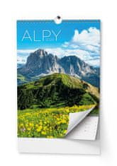 Baloušek Kalendár nástenný Alpy - A3 