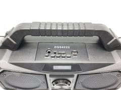 GGV  4222 Prenosný Bluetooth Reproduktor ZQS 4222, 80dB, 10 W, čierna