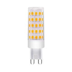 Solight LED žiarovka číra G9, 230V, 6W, 3000K, 600lm