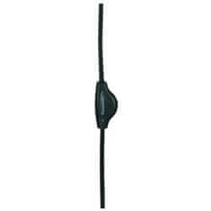 PANASONIC RP-HT090E-H, drôtové slúchadlá, cez hlavu, 3,5mm jack, 6,3mm jack, kábel 5m, ovládanie hlasitosti, sivá