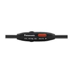 PANASONIC RP-HT265E-K, drôtové slúchadlá, cez hlavu, 3,5mm jack, 6,3mm jack, kábel 5m, ovládanie hlasitosti, čierna