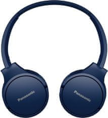 PANASONIC RB-HF420BE-A, bezdrôtové slúchadlá, cez hlavu, Bluetooth, Mikrofón, XBS, 50 hodín výdrž, modrá