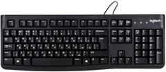 Logitech drôtová klávesnica K120 - EMEA - RUS layout - čierna