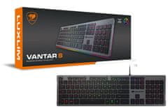 COUGAR herná klávesnica VANTAR S RGB Black, Ultra Slim Thickness, Anti-Ghosting