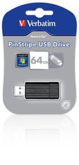 VERBATIM Store &#39;n&#39; Go PinStripe 64GB USB 2.0 čierna