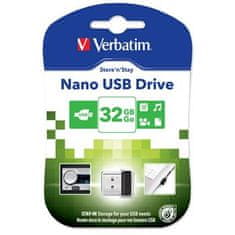 VERBATIM Store &#39;n&#39; Stay NANO 32GB USB 2.0 čierna