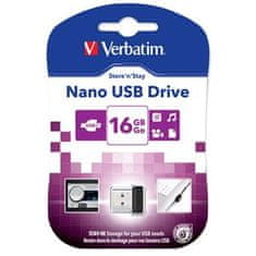 VERBATIM Store &#39;n&#39; Stay NANO 16GB USB 2.0 čierna