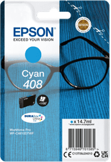 Epson atramentová náplň Singlepack 408 DURABrite Ultra Ink/ C4810DTWF/ azúrová