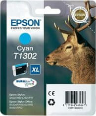 Epson atramentová náplň/ T1302/ Singlepack DURABrite Ultra Ink/ XL azúrová