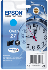 Epson atramentová náplň/ T2702/ Singlepack 27 DURABrite Ultra Ink/ azúrová